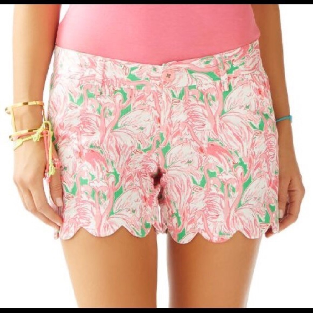 Lilly Pulitzer Board Flamingo Shorts sz 0